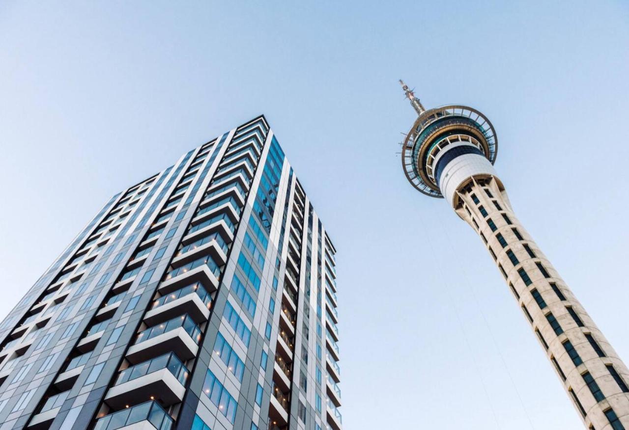 Modern 2 Bedroom Apartment 1 Minute To Skytower Auckland Exterior photo